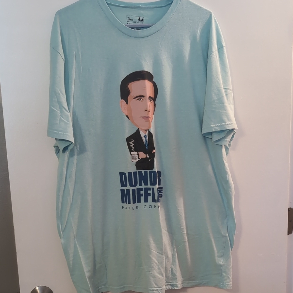 The Office - Dunder Mifflin Light Blue Graphic T-Shirt